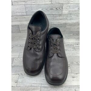Orthofeet 420 Men's Size 12‎ D Brown Leather Lace Up Comfort Walking Shoes